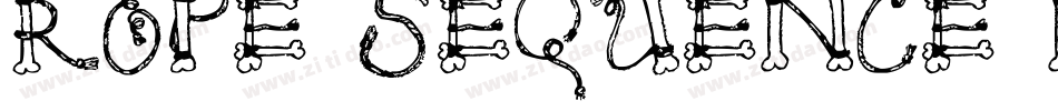 ROPE SEQUENCE NUMBER字体转换